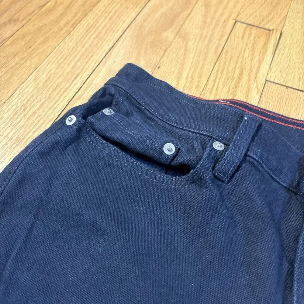 American Giant Roughneck Canvas Pants Black 34x34 (Fits 33x28) Straight USA